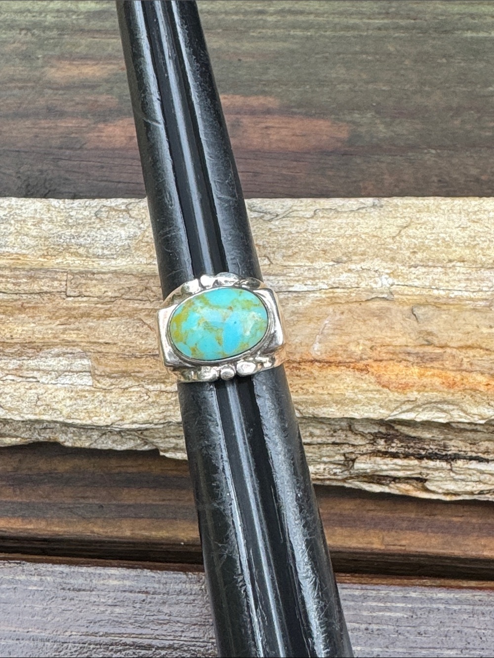 Sterling Silver Ring with Turquoise